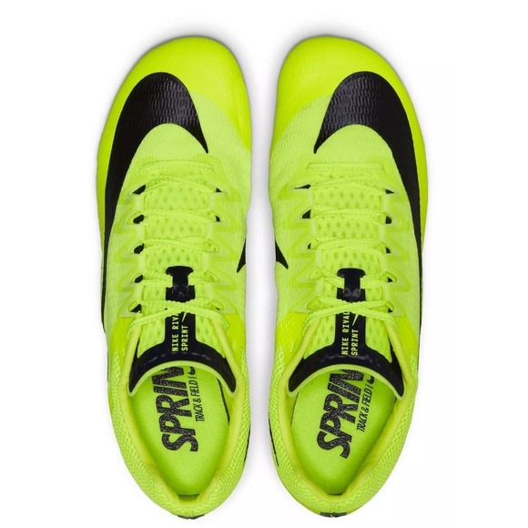 Nike Other - Nike Athletic Rival Sprint Track Shoes Neon Volt Black Spikes Lightweight Racing